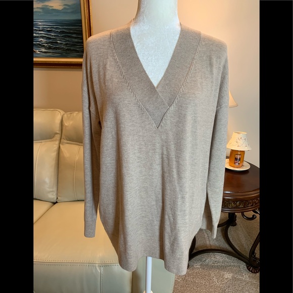 GAP Sweaters - Gap Soft Brown V Neck Sweater